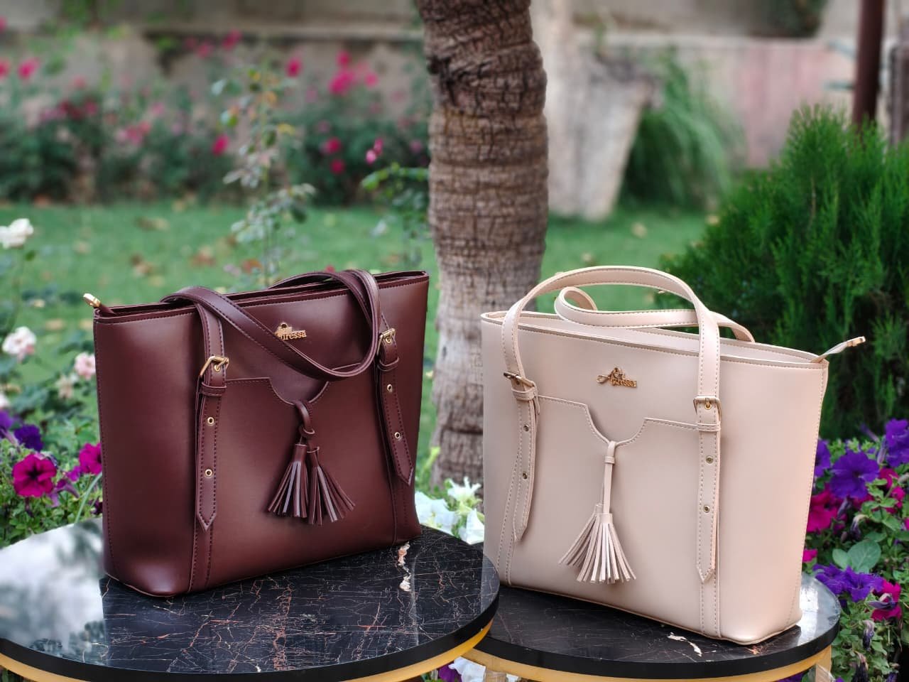 Auressa leather tote handbags